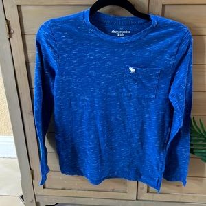 Blue Abercrombie kids long sleeve shirt size 9/10